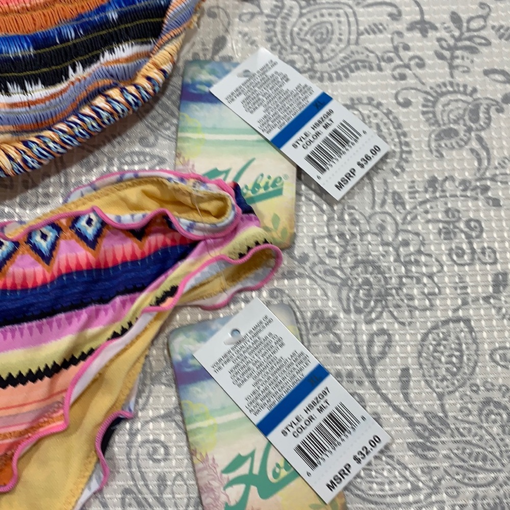 NWT Hobie Smock This Way Ruffle Bikini Set - Picture 4 of 6